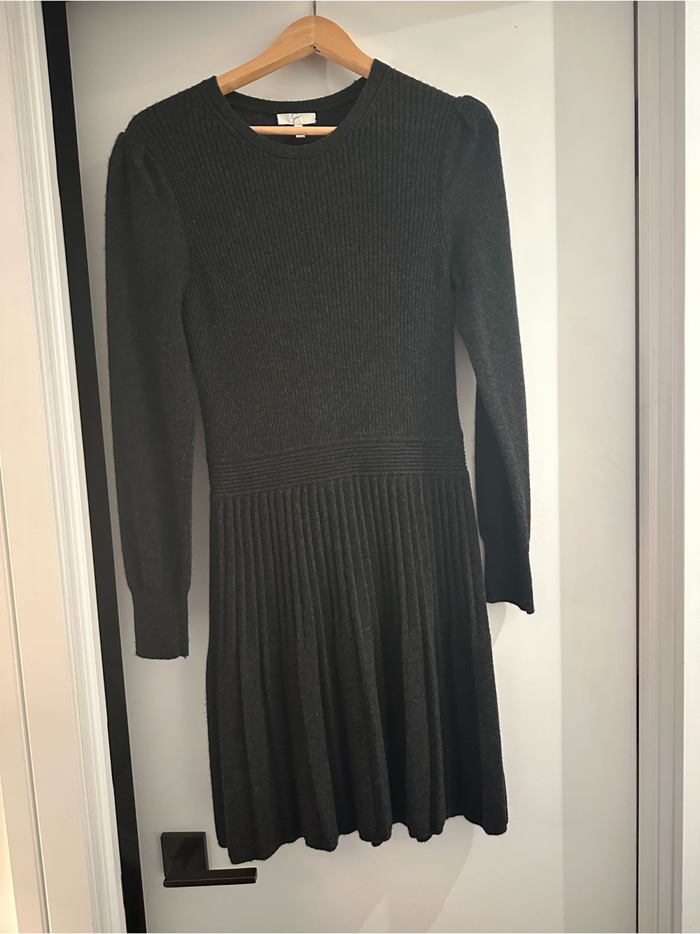 Joie Perrone B wool and cashmere dress - Charcoal Gray